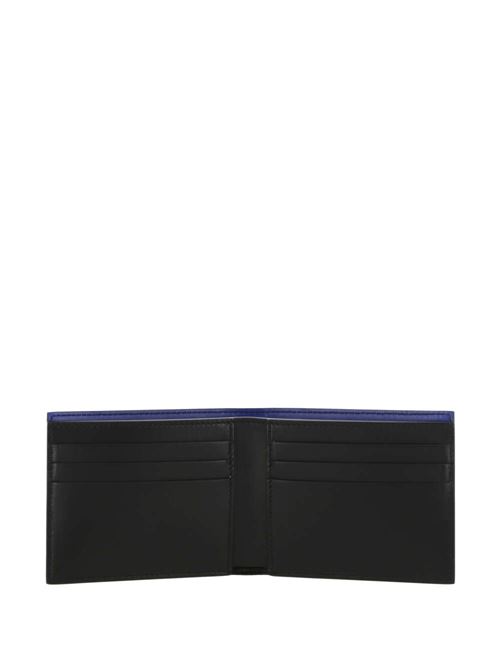 black/royal blue calf leather wallet OFF WHITE | OMNC061S24LEA0011045